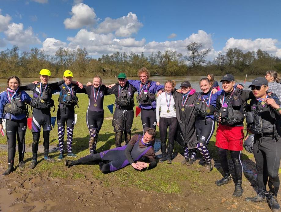 Kimbolton pupils and staff at Devizes to Westminster canoe race