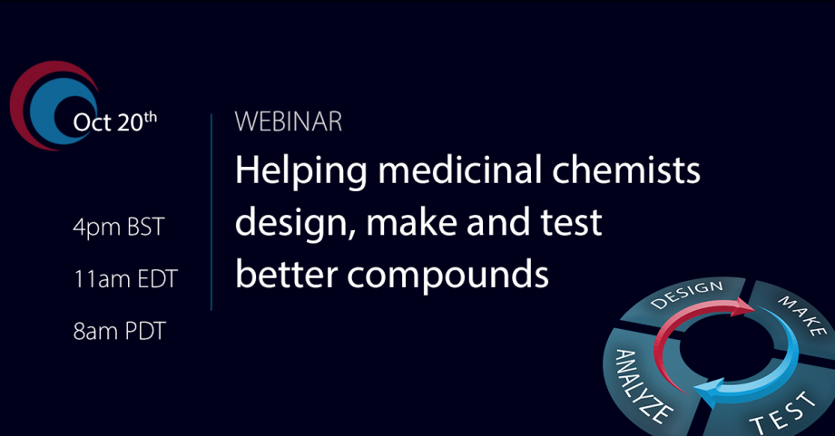 Webinar: Helping medicinal chemists design, make and test better compounds