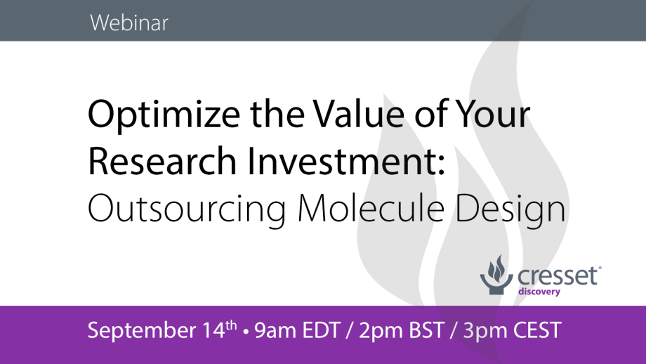 Optimize the Value of your Research Investment: Outsourcing Molecule Design