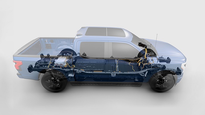 Magna’s battery enclosure for the 2022 Ford F-150 Lightning protects power source
