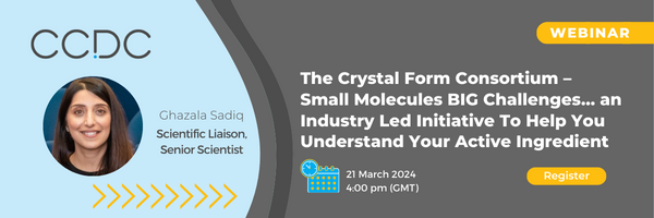  Industry-led Solid Form Development - The Crystal Form Consortium