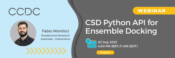 CCDC Webinar: CSD Python API for Ensemble Docking