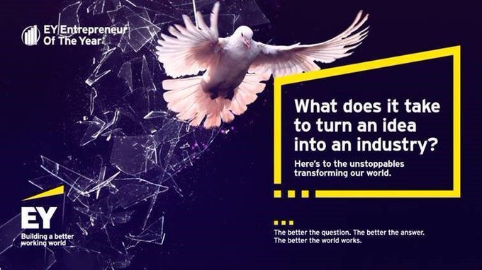 EY Entrepreneur of the Year logo with a dove