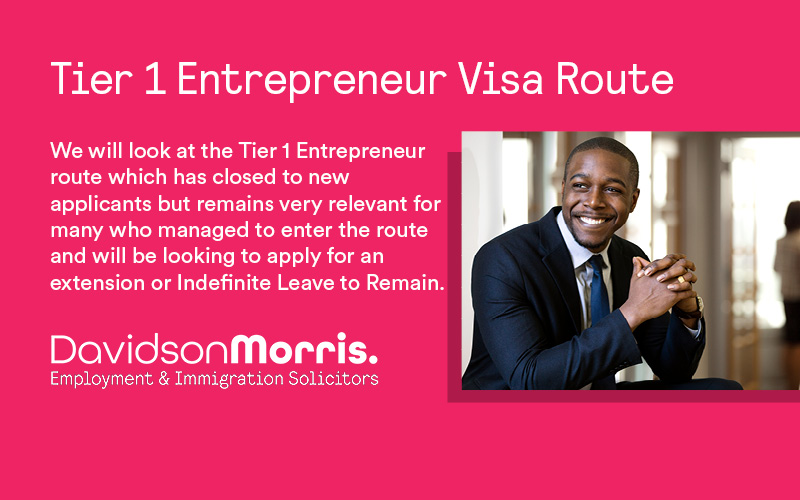 Webinar: Tier 1 Entrepreneur Visa Route