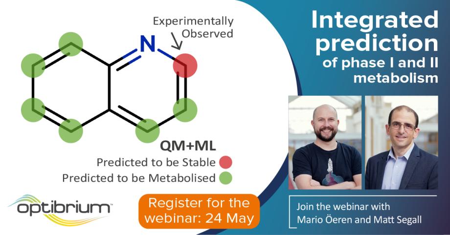 Webinar announcement: Integrated prediction of phase I and II metabolism