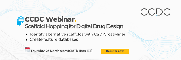 CCDC Webinar: Scaffold Hopping for Digital Drug Design