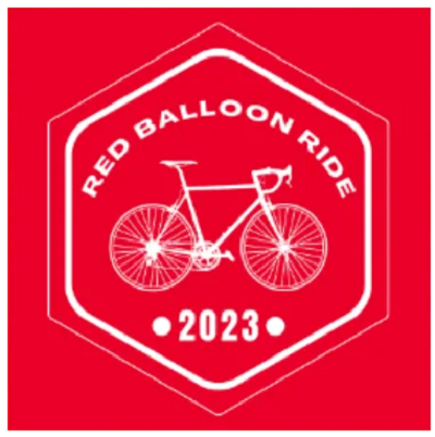 Red Balloon Ride 2023 sign