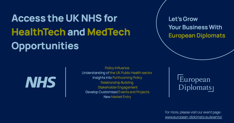 National Health Service (NHS) UK: HealthTech and MedTech Opportunities