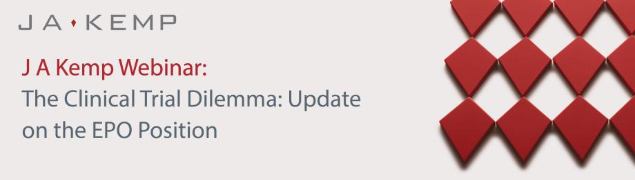 J A Kemp Webinar: The Clinical Trial Dilemma: Update on the EPO Position