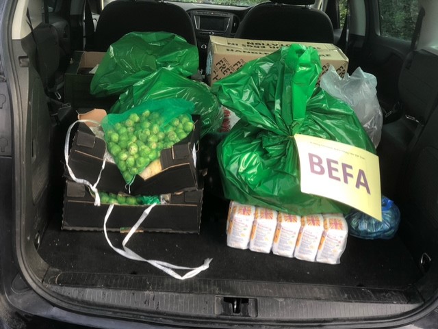 BEFA deliver fruit and veg to Crossways