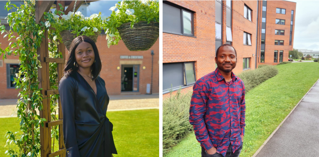 2023 BioResource interns: Obose (left) and Olawale (right)