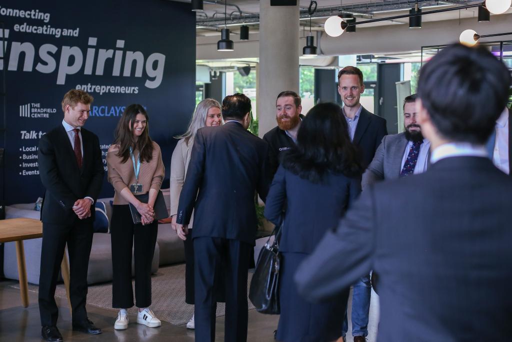 cambridge future tech team welcomes japanese minister state