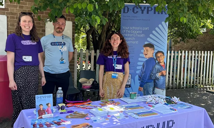 The D-CYPHR team at the school fair