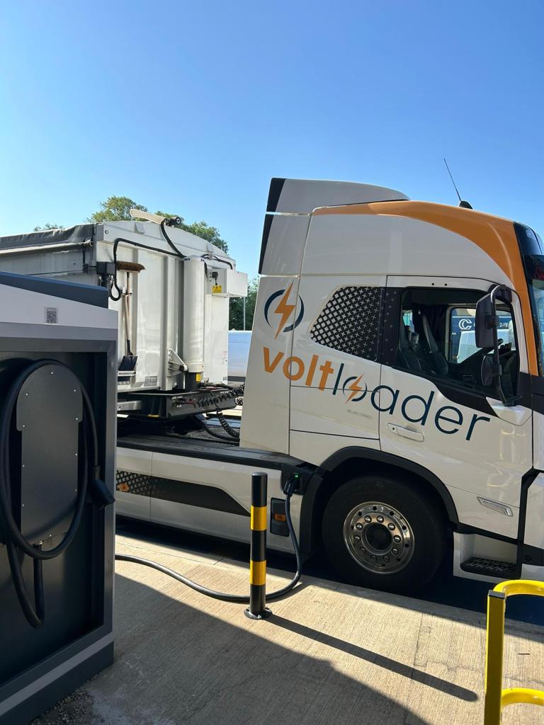 Voltloader Vehicle Charging at Welch's