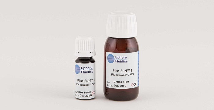 Packaging for Pico-Surf™ for reliable and highly stable droplet generation and processing.