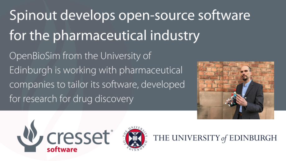 Spinout develops open-source software for the pharmaceutical industry