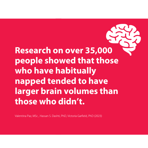 Research quote about mental health with white brain graphic on red background