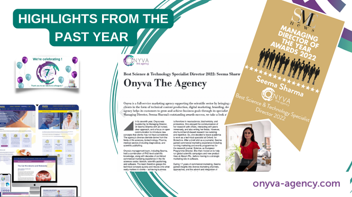 Onyva The Agency, MD award and highlights from 2022