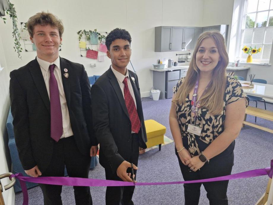 Student at Kimbolton launch new wellbeing room