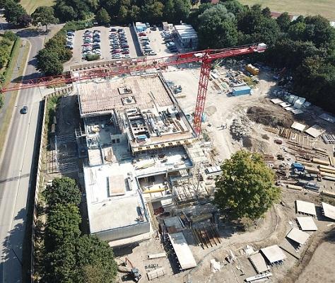 ARU Peterborough under construction _drone image