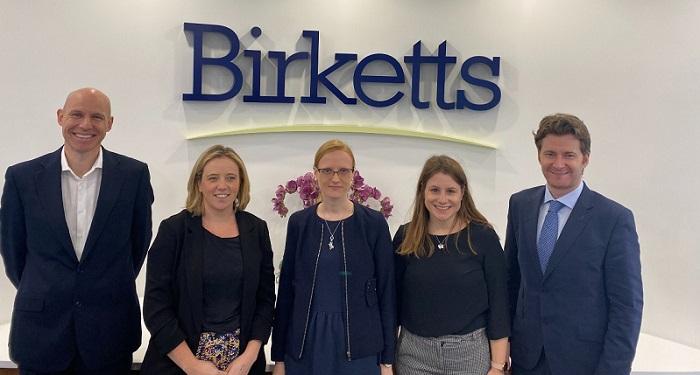 Some of the Birketts team in Cambridge who have been promoted Credit Birketts LLP