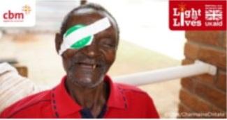 Paul from Zimbabwe after cataract surgery that restored his sight and independence. Thanks to the generous response to the Light up Lives appeal, thousands more people like Paul will receive sight-saving treatments. © CBM/Charmaine Chitate 