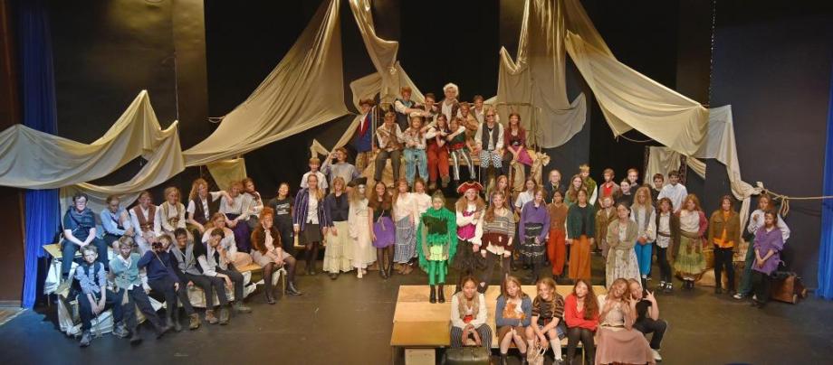 The cast of Kimbolton School's Treasure Island