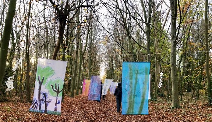 CCI's Fields of Imagination project in Wandlebury Woods.