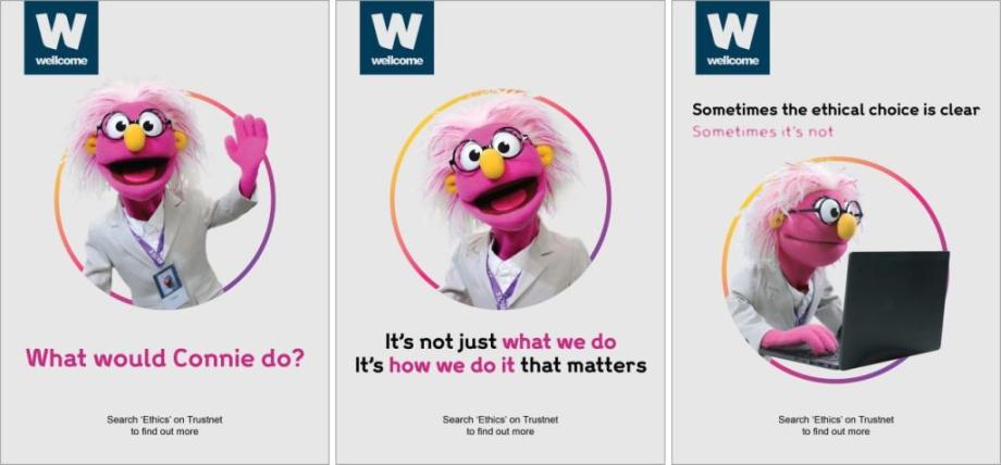 'What would Connie do?' Code of Ethics campaign posters