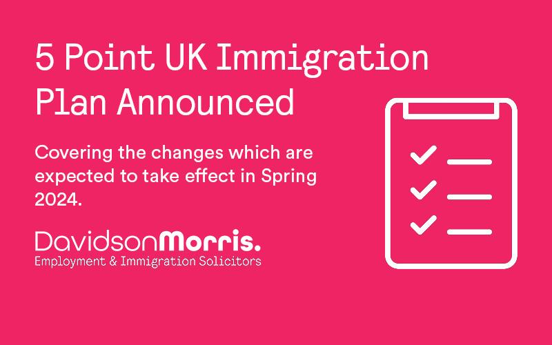 5 Point UK Immigration Plan Announced