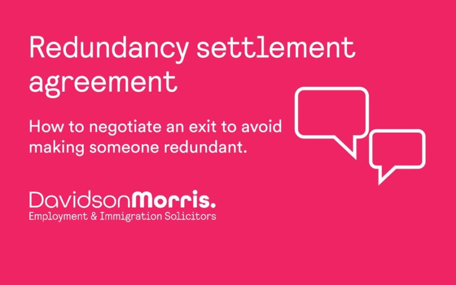 Redundancy Settlement Agreement - A guide for employers