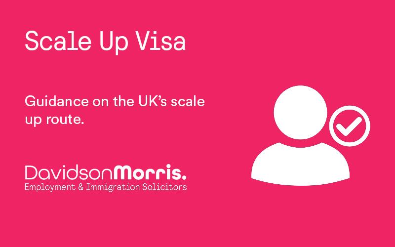 Scale Up Visa Guidance