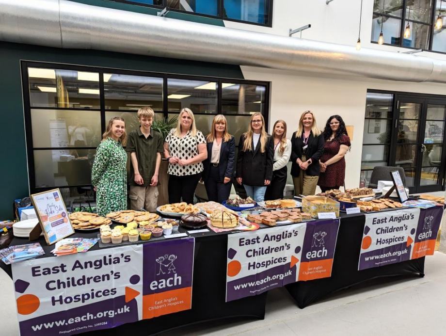 Charity bake sale for East Anglia's Children's Hospices at the Unity Campus