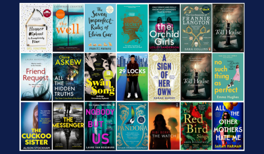 Collage of covers from Fiction Prize alumni published books