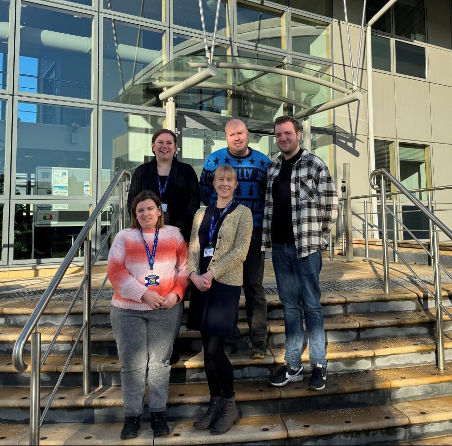 Dr Heidi Welch, Dr Stephen Chetwynd (Research Scientist, PlaqueTec), and Dr Diane Proudfoot (CSO, PlaqueTec) (from left to right)