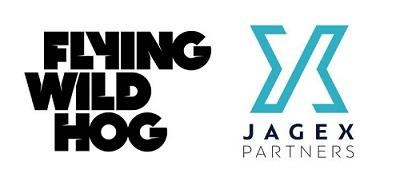 Flying Wild Hog  and  Jagex Partners  logos