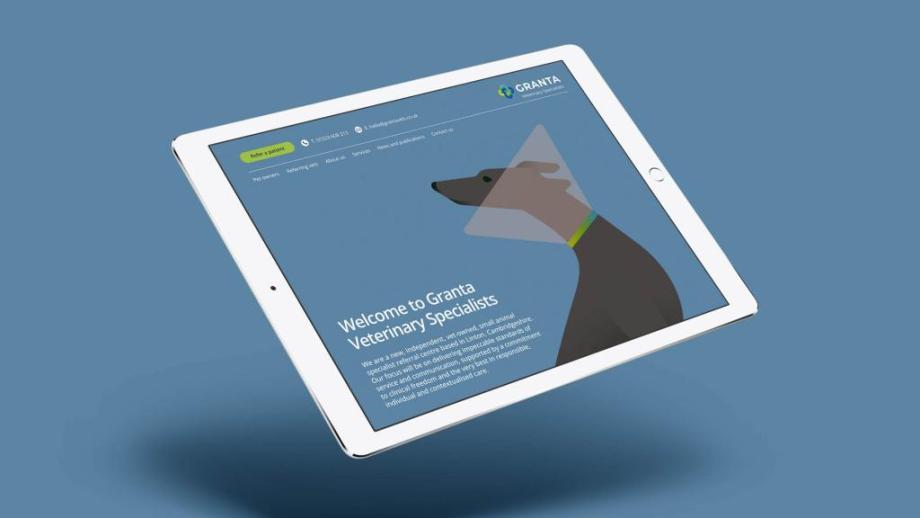 Granta Veterinary Website Designed and Delivered by Sable and Hawkes  Brand and Design Agency.