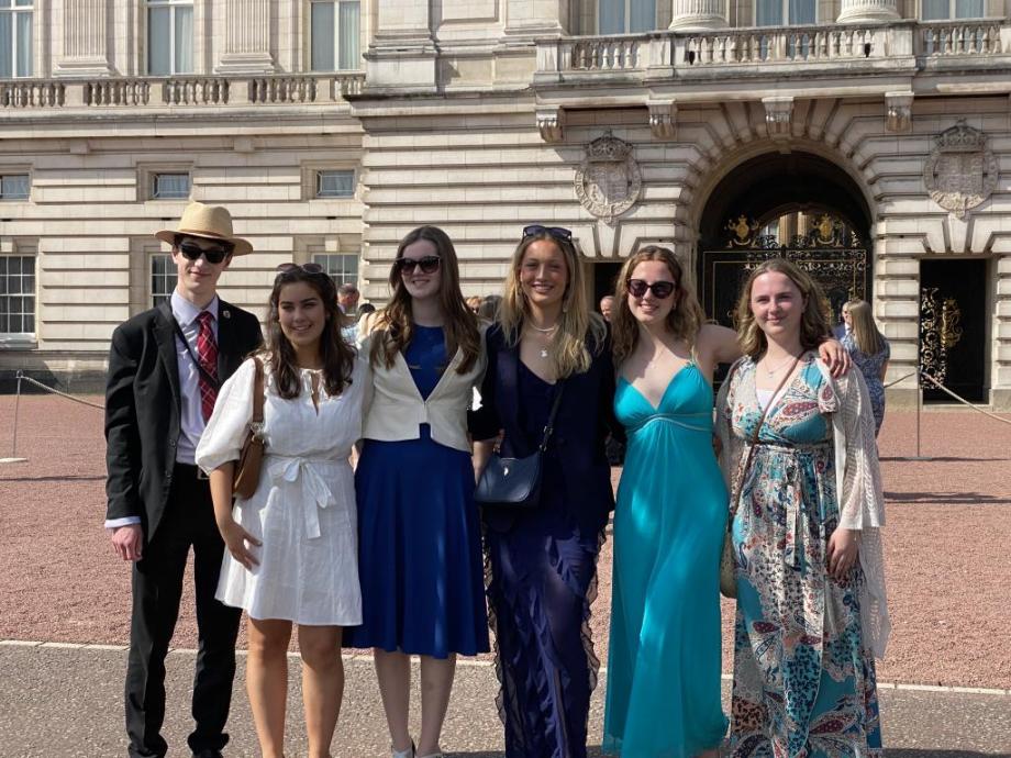 Kimbolton School students at Buckingham Palace