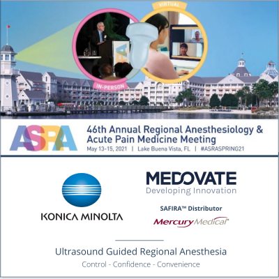 Medovate are exhibiting at the American Society of Regional Anesthesia and Pain Medicine Spring Meeting 2021