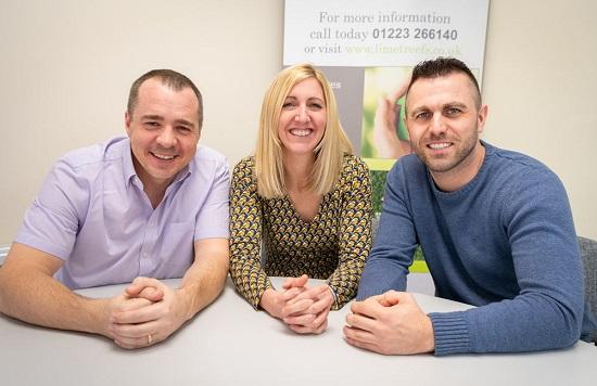 James Hammond (L) and other advisors at Limetree Financial Services
