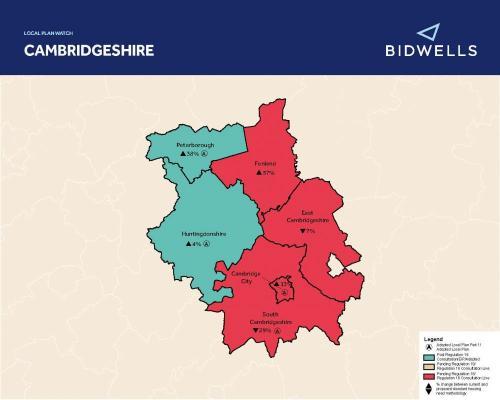 Bidwells Local Plan Watch Autumn 2020 map