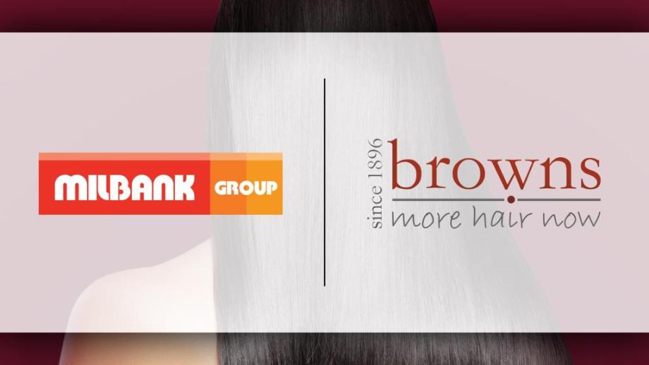 Milbank Group logo and Browns logo