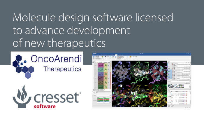 Molecule design software licensed by OncoArendi to advance development of new therapeutics