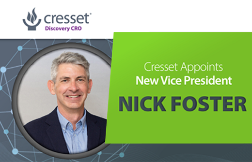Cresset Creates New Vice President Role to Lead their Discovery CRO Business