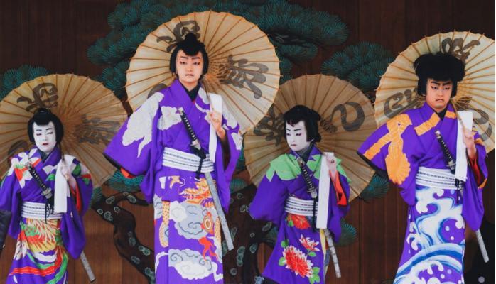 Kimono clad dancers- Instagram Reel