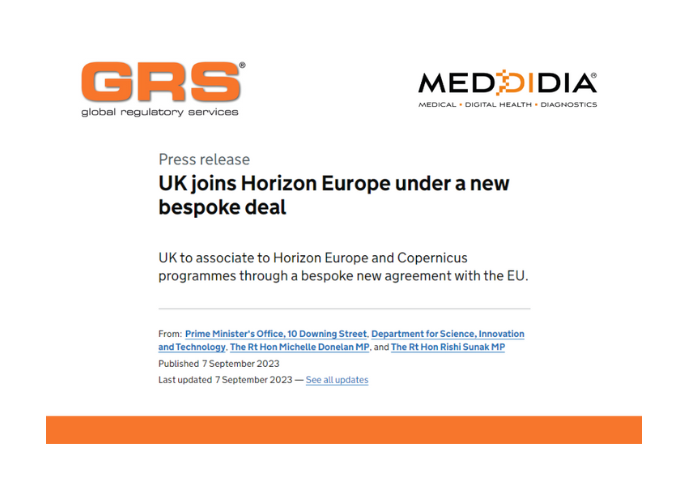 UK Government announced that the UK has joined Horizon Europe and Copernicus programmes through a new bespoke agreement with the EU.