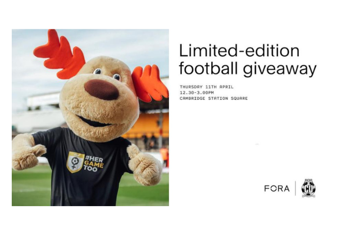CUFC and Fora limited edition football giveaway