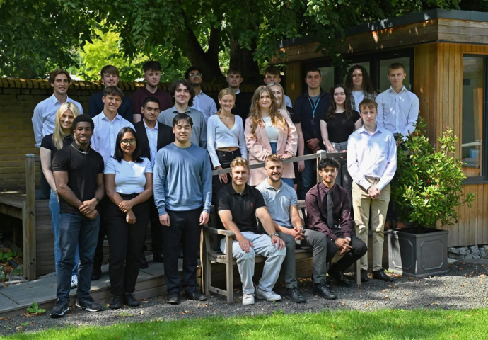 (From Left to Right, Back Row: David Shanahan, Harry Green, Joshua Cornwell, Sayed Abdul, Tom Fox, William White, Harry Vincent-West, Oscar Rule. Middle Row: Emilie Levell, Rory Gillham, Amar Bansel, Hugo Blondel, Ellen Lloyd, Amber Griffith, Rhianna Lawson, Andie Foster, William Gawthorp. Front Row: Thomas Stanley, Isobel Geo, Danh Hoang, Joshua Pyle, Tom McCarthy, Yammin Billah, Fraser Clark).