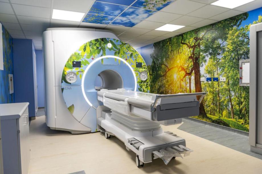 Photo of the UK's first Wrapped MRI Scanner, courtesy of Addenbrooke's Charitable Trust and Media Studio