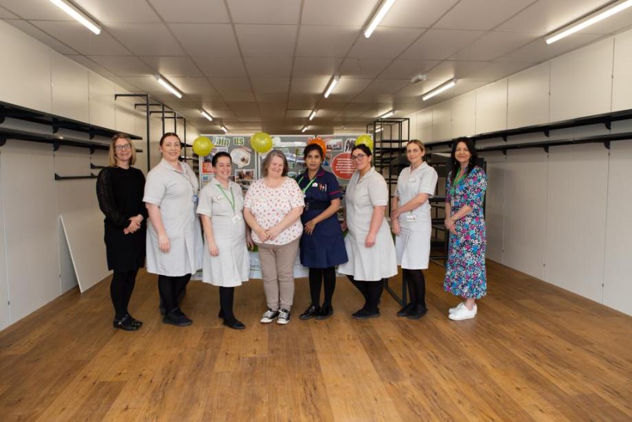 Cambridge North Nurses and Healthcare Assistants with March Town shop staff and volunteers